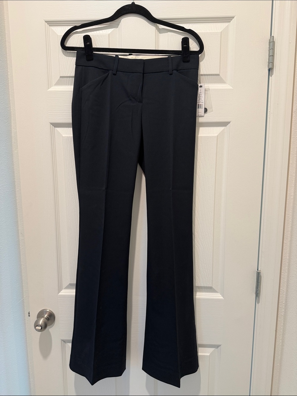 Theory Black Boot-Cut Dress Pants for Women size 2, navy blue